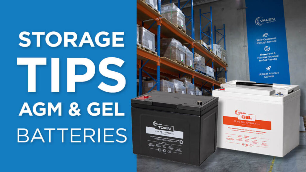 Safe storage tips for AGM & GEL batteries